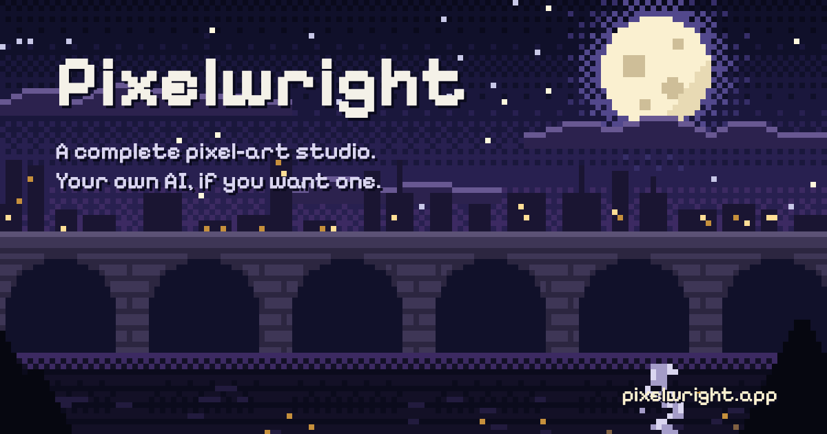 Pixelwright: connect your own AI, it learns pixel art in our studio